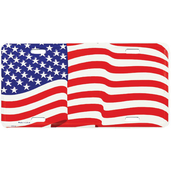 License Plate-USA Flag